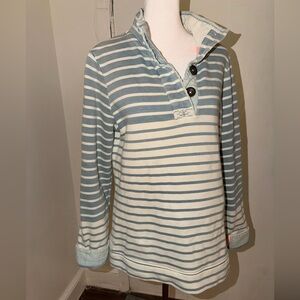 Joules Blue and White Striped Top